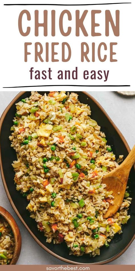 Wave goodbye to soggy takeout and hello to crispy, vegetable-packed chicken fried rice that’s so easy, even you can’t mess it up. This recipe will make you the ruler of your rice domain, one delicious forkful at a time. Ready, set, stir-fry! Flavorful Meal Prep, Easy Chicken Fried Rice Recipe, Homemade Chicken Fried Rice, Chicken Fried Rice Recipe Easy, Easy Chicken Fried Rice, Garlic Butter Rice, Best Rice Recipe, Chicken Fried Rice Easy, Easy Fried Rice