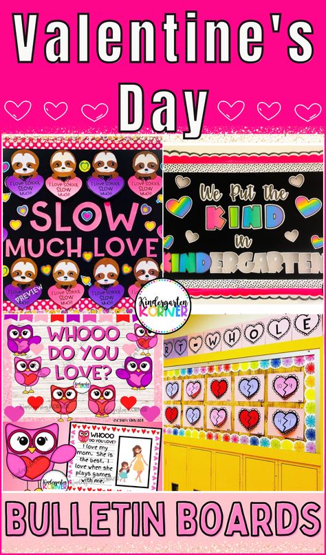 Bulletin Boards For School, Boards For School, February Bulletin Boards, Valentines Day Bulletin Board, Classroom Banner, I Love School, Bulletin Board Ideas, Kindergarten Teaching, Door Decorations Classroom