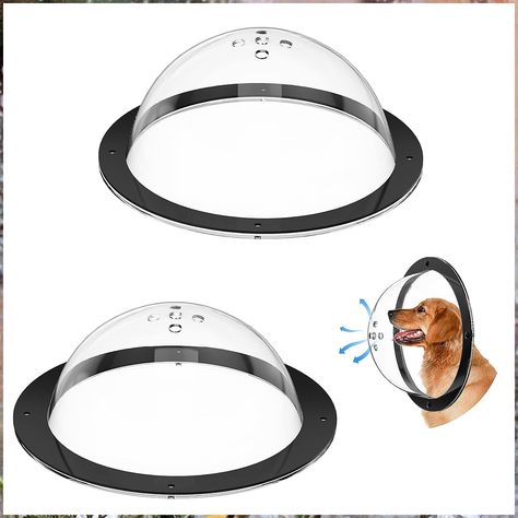 HIIMIEI 2 Pack Dog Fence Window, Acrylic Clear Dome View with Air Holes, Bubble Peek Window Playground Doggie Fence Window, D Dog Fence Window, Dog Window In Fence, Fence Window, Brown Rings, Kids Bubbles, Modern Pet, Dog Fence, Small Windows, Window Parts