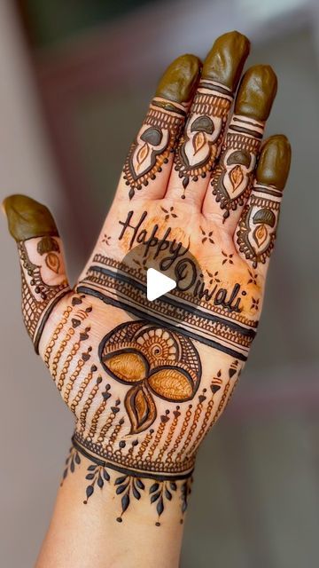 Mehndi Artist Komal on Instagram: "Happy Diwali in Advance 🤍" Dipawali Special Mehandi, Mehedi Degins For Diwali, Diwali Mehndi Ideas, Mehndi Design Diwali, Diwali Special Mehendi, Dipawali Mehandi Design, Diwali Mehandi Designs Full Hand, Bake Hand Mehndi Designs, Mehndi Design For Diwali