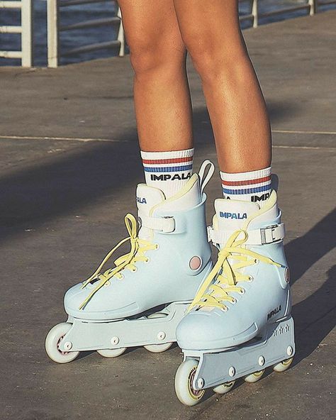 Impala Inline Skates, Roller Skating Aesthetic, Roll Bounce, Roller Blades, Skate Aesthetic, Retro Roller Skates, Skating Aesthetic, Roller Skate Shoes, Roller Shoes