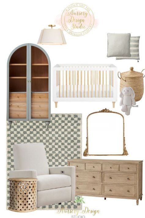 A simple yet beautiful neutral sage green nursery. Sage Green Wallpaper Nursery, Sage Green Twin Nursery, Sage Green And Terracotta Nursery, Restoration Hardware Nursery Neutral, Sage Green Nursery Decor, Sage Nursery Gender Neutral, Sage Green And Pink Nursery, Sage Green Nursery Gender Neutral, Green Nursery Neutral