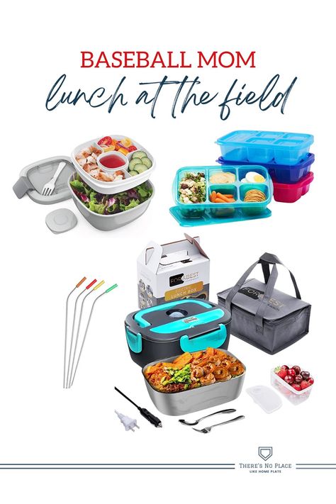 Baseball mom tips and tricks for easy and healthy lunches at the baseball field all season long. Baseball Mom Snacks, Dinner At The Ball Field, Ball Field Snacks, Baseball Meals On The Go, Baseball Dinners On The Go, Ball Field Meals, Travel Ball Food Ideas, Ballpark Food Ideas, Sport Snacks