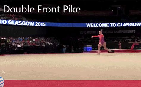 Brenna Dowell - double front pike on floor Gymnastics Flexibility, Gymnastics Quotes, Jordyn Wieber, Aly Raisman, Amazing Gymnastics, Gymnastics Videos, Gymnastics Photography, Olympic Gymnastics, Balance Beam