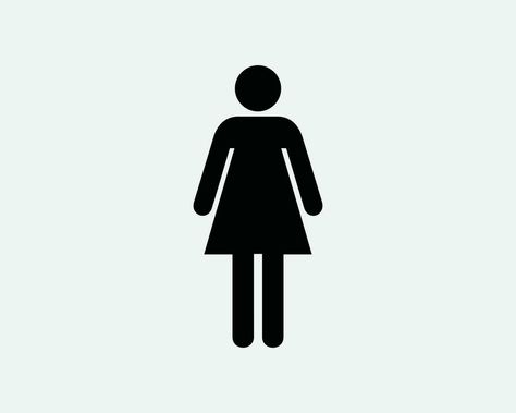 Shape Artwork, Bathroom Symbols, Gender Signs, Toilet Bathroom, Symbol Tattoos, Stick Figure, Girls Bathroom, Female Girl, Stick Figures