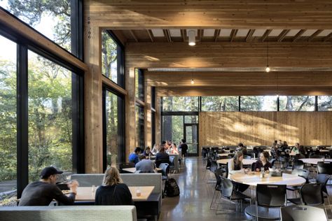 George Fox University - Canyon Commons Dining Hall - 0 College Dining Hall, University Hall, Newberg Oregon, Wilson Art, Residence Hall, College Aesthetic, Community Living, Collaboration Space, Dining Hall