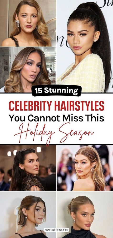 Looking for celebrity-inspired hairstyles to try this holiday season? My blog post features 15 stunning looks, including trending and timeless celebrity hairstyles. From Kim K’s modern 90s updo to JLo’s bouncy blowout and Hailey Bieber’s soft glam waves, you’ll find a style perfect for any holiday event. Get the best celebrity hairstyles that are easy to recreate and guaranteed to turn heads. Ready to slay your holiday look? Head to the blog now and try these iconic hairstyles!​ Jlo Hairstyles, Soft Glam Waves, 90s Updo, Celebrity Updos, Bouncy Blowout, Loose Beachy Waves, Iconic Hairstyles, Hair Color Guide, Inspired Hairstyles