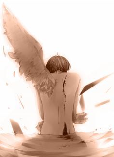 Issei Hyoudou, Broken Angel, Wings Drawing, Ouran Host Club, Broken Wings, Ange Demon, Older Brother, Manga Boy, Angels And Demons