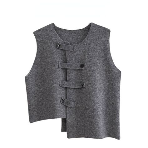 Waistcoat Styling, Winter Vest Outfits, How To Style A Sweater Vest, Asymmetrical Vest, Ladies Vests, Knit Waistcoat, Vest Ideas, Ladies Waistcoat, Women's Waistcoat