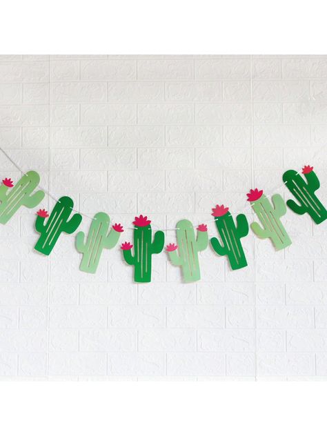 1pc - Fiesta Cactus Banner Garland Fiesta Banner For Mexican Fiesta Party Cinco De Mayo DecorationsParty Decor, Party Supplies, Home Decor, Room Decor, BirthdaySupplies, Birthday Decor Multicolor    Paper     Event & Party Supplies, size features are:Bust: ,Length: ,Sleeve Length: Cactus Banner, Mexican Fiesta Party Decorations, Mexican Fiesta Decorations, Mexican Fiesta Birthday Party, Carnival Party Decorations, Hawaii Themed Party, Cactus Craft, Mexican Party Decorations, Mexican Fiesta Party