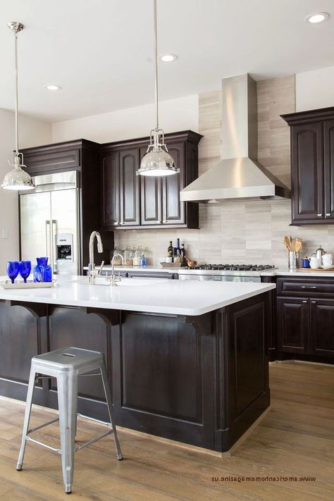 Kitchen Decor Dark Cabinets, Kitchen Sink Lighting, Inexpensive Kitchen Remodel, Espresso Kitchen Cabinets, Espresso Kitchen, Kitchen Ikea, Galley Kitchen Remodel, Kitchen Remodel Cost, Diy Kitchen Remodel