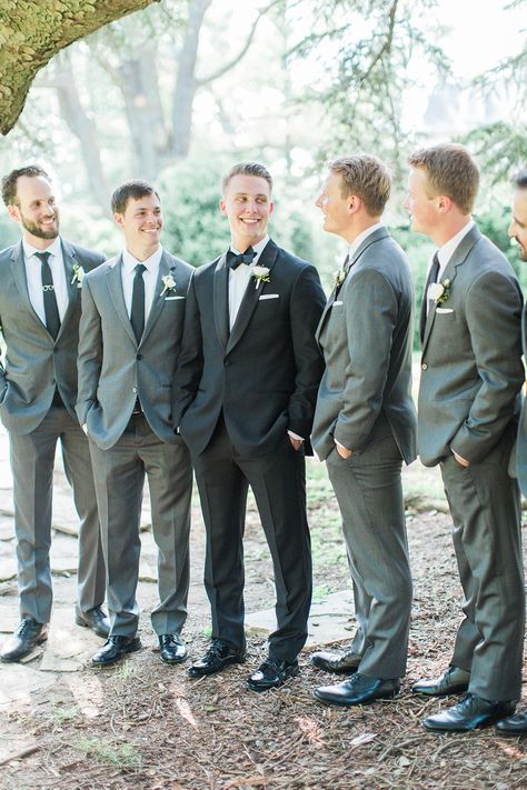 Sage Wedding Groomsmen, Groomsmen Colours, Groomsmen Party, Wedding Groomsmen Attire, Groomsmen Grey, Groom And Groomsmen Suits, Describe Her, Groomsmen Looks, Groom Wedding Attire