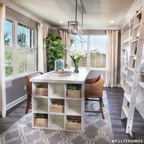 Summer is the perfect season to bring out your green thumb: Use your flex room as a sunroom to plant and grow warm-weather plants like succulents. | Pulte Homes Flex Room Ideas Design, Sunroom Office Ideas, Flex Room Ideas, Room Ideas Design, Sunroom Office, Small Sunroom, Flex Design, Pulte Homes, Flex Room