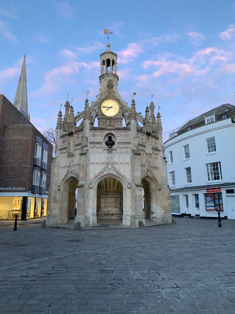 7.45am on a winters morning -Chichester Market Cross. Winters Morning, Winter Mornings, Chichester, Ferry Building, Ferry Building San Francisco, Beautiful Places, Architecture, Building, Travel