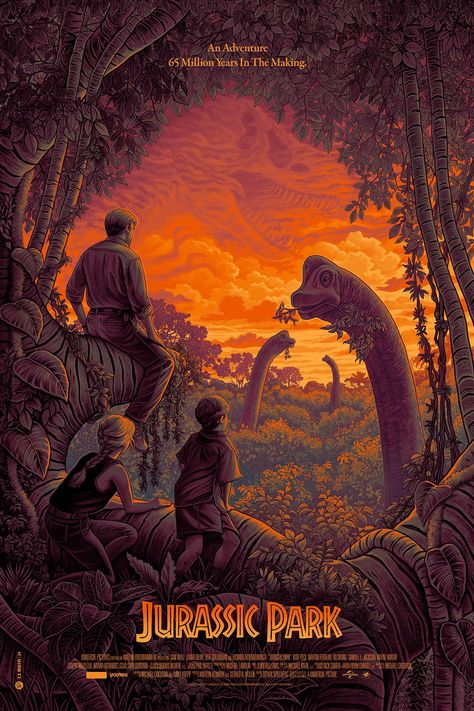 Jurassic Park Poster, Jurassic World 2015, Jurassic Park 1993, Sci-fi Movies, Jurassic Park Movie, Jurrasic Park, Michael Crichton, Alternative Art, Adventure Movies