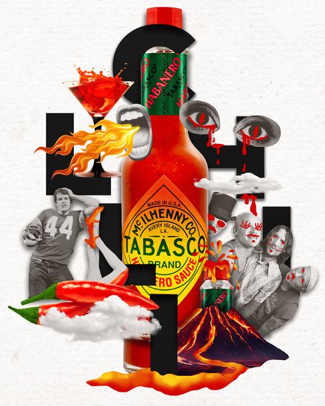 #collage #collageart #collageartist #collageartwork #art #design #graphicdesign #illustration #study #hot #chilli #tabasco #red #color #fire #poster #postereverysay #study #designer Fire Poster, Collage Artwork, Collage Illustration, Collage Artists, Collage Art, Red Color, Chili, Art Design, Graphic Design