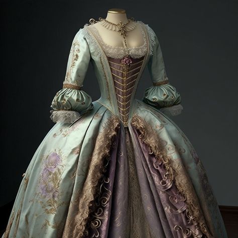 1700 Ball Gowns, Old Ball Gowns 18th Century, Rococo Ball Gown, 1700s Princess Dress, Old Gowns 18th Century, Versailles Ball Gown, 1700 Dresses Gowns, Victorian Ball Gowns Princesses, 1700s Dresses Royal