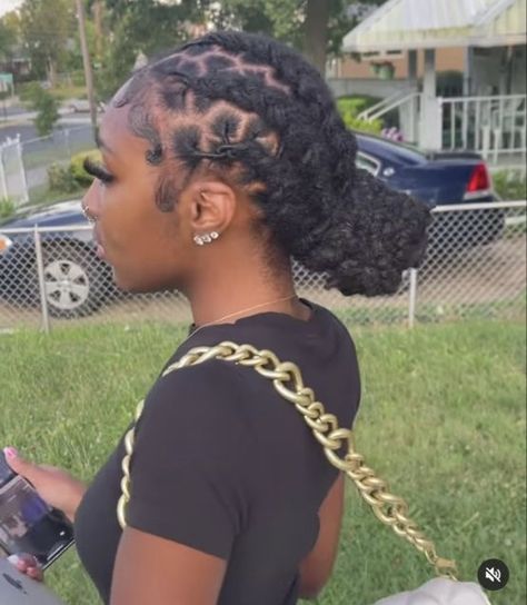 Cute Dreads Hairstyles, Loc Braided Ponytail, Low Bun Locs Hairstyles, Cute Simple Loc Styles, Braided Loc Ponytail, Real Locs Hairstyles For Women, 2 Braids With Locs, Loc Styles Long Black Women, Hairstyles Locs Dreadlocks