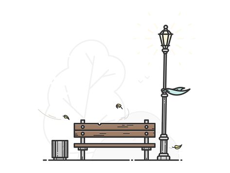 Nature Doodles, Bench Drawing, Brochure Design Creative, Bench Designs, Simple Illustration, Dreamy Art, Flat Illustration, Illustration Character Design, Girly Art