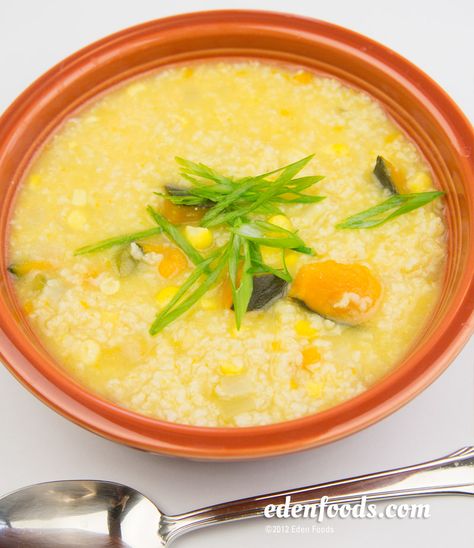 Millet Soup #recipe Millet Soup, How To Cook Millet, Macrobiotic Recipes, Clean Eating Soup, Sweet Dumplings, Millet Recipes, Healthy Food Recipes Clean Eating, Tasty Kitchen, Vegan Soups