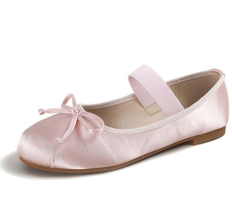 PRICES MAY VARY. 【Special Cross Strap】: Elastic strap makes the ballet flats look more unique and due to the elastic, the strap can fit your foot better. 【All-day Comfort】: With our skin-friendly Satin material, you won’t feel tired easily when wearing these flats shoes, giving you all-day comfort care. 【Slip on Style】: The flats shoes sole is made of very soft TPR material, which can be bent at will. It is very convenient to carry and does not occupy space. The classic color is very suitable fo Pink Ballet Flats Outfit, Pink Dress Shoes, Ballet Flats Outfit, Satin Ballet Flats, Pink Ballet Flats, Trip Outfit, Flats Shoes Comfortable, Clothes Jeans, Flats Outfit