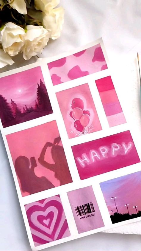 Pink Aesthetic Moodboard💖 | Mini canvas art, Diy canvas art painting, Diy art painting Mini Canvas Art Diy, Pinterest Pink Aesthetic, Pink Aesthetic Moodboard, Art Diy Canvas, Painting Small Canvas, Pink Canvas Art, Easy Canvas Art, Diy Watercolor Painting, Aesthetic Moodboard