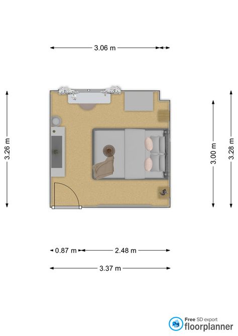 How to arrange bedroom furniture in a square room? Arranging bedroom furniture in a square room is similar to any other bedroom in many aspects, by starting with the bed for example. However, there are also some differences which will be discussed in this article: Square Room Design, How To Arrange Bedroom, How To Arrange Furniture, Design Your Own Room, Square Bedroom, Bedroom Layout Design, Rectangle Bedroom, Arranging Bedroom Furniture, Arrange Furniture