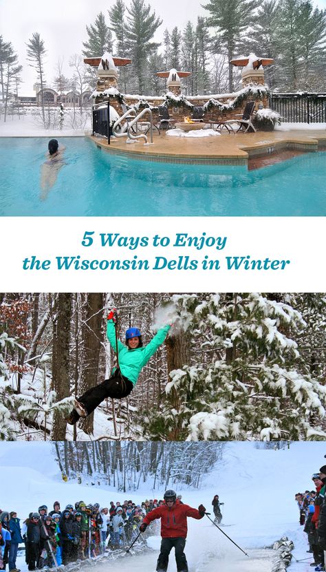 Winter brings great new ways to enjoy the Wisconsin Dells! 5 tips: http://www.midwestliving.com/blog/travel/5-great-ways-to-enjoy-the-dells-winter/ Wisconsin Dells Winter, Wisconsin In Winter, Wi Dells, Midwest Winter, Winter Vacation Ideas, Wisconsin Winter, Road Trip Car, Midwest Travel, Wisconsin Travel