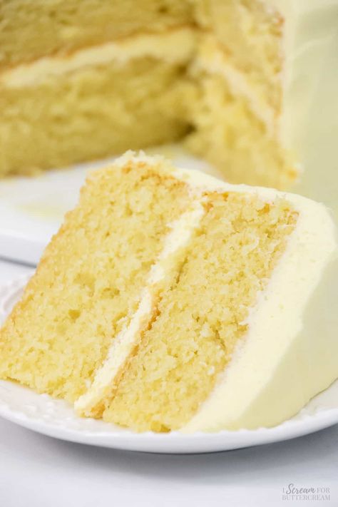 Cake With Sprite, Lemon Velvet Cake, Moist Lemon Cake, Cream Cheese Frosting Cake, Lemon Layer Cakes, Lemon Cream Cheese Frosting, Lemon Cake Recipe, Lemon Desserts, Cupcake Cake