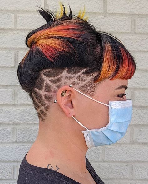 Ananda's Unique Hair Design (@anandasuniquehairdesign) • Instagram photos and videos Undercut For Women, Best Undercut Hairstyles, Shave Designs, Hair Ideas For Women, Undercut Hair, Shaved Hair Designs, Short Hair Undercut, Brown Hairstyles, Hair Tattoos