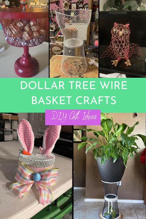 Hello craft lovers! Today, I'm going to show you how to make Dollar Tree Wire Basket Crafts with pictures. The wire baskets that I use as decor and storage in my home are pretty easy to make, and it's great to work once you've done it. I have 3 in my house, I will share the pictures below. #dollartreecraft #dollartreewirebasket #wirebasketcrafts Dollar Tree Wire Basket Ideas, Basket Crafts Ideas, Wire Basket Ideas, Diy Wire Basket, Gold Wire Basket, Hello Craft, Crafts Dollar Tree, Basket Centerpieces, Rock Candle