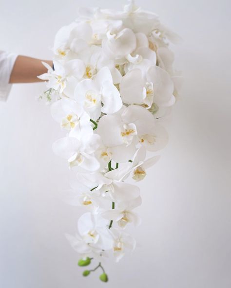 @lemongrasswedding shared a photo on Instagram: “cascading white orchid～” • Aug 12, 2020 at 10:42am UTC Cascading White Orchid Bridal Bouquet, Orchid Cascade Wedding Bouquet, Cascade Orchid Bouquet, Orchid Waterfall Bouquet, White Orchid Bouquet Wedding, Cascading Orchid Wedding Bouquet, Waterfall Bouquet Wedding, Waterfall Bridal Bouquet, Bridal Bouquet Orchids