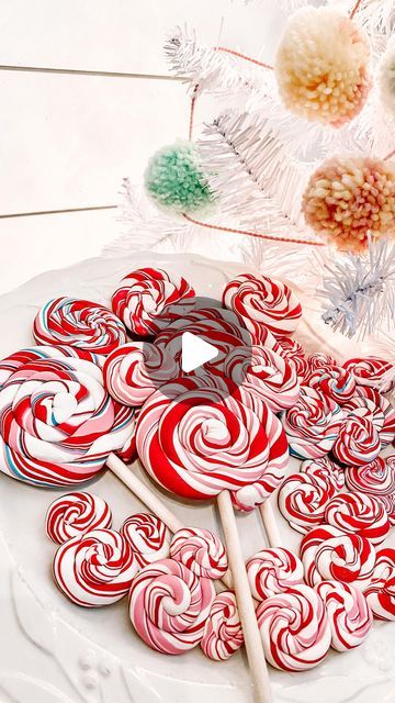 Lesley Thomas on Instagram: "🍭How I make my Peppermint Mickeys. 🍭

I use these for decorations on all of my gingerbread cardboard builds it’s kind of like my “signature.” You guys have also spotted them in some Halloween DIY’s too. This is a great craft for kiddos to do and would be super adorable for tiered trays. 

Bake according to your clay directions but I usually only bake mine for 15 mins at 215 degrees. I highly recommend using @sculpey_official 

#mickeyshapedfood #mickeyshaped #hiddenmickey #disneydiy #disneycrafts #disneycreator #disneymom #disneyfamily #madewithjoann" Gingerbread Cardboard, Mickey Diy, Mickey Craft, Peppermint Christmas, Disney Mom, Hidden Mickey, My Signature, Tiered Trays, Disney Diy