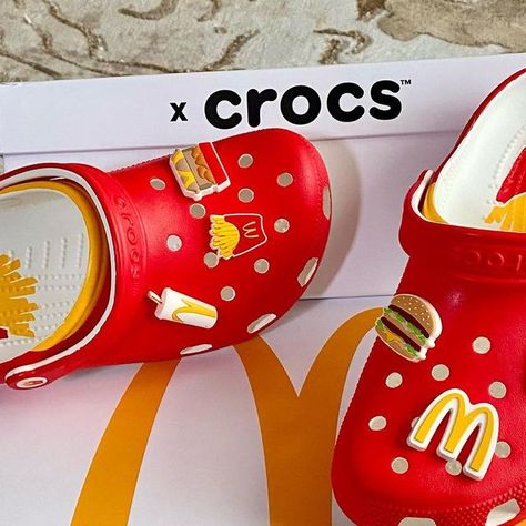 Crocs Collab, Mcdonalds Uk, Cool Crocs, Burger Fries, Instagram Brand, Cute Room Decor, Thank You So Much, Room Decor, Thank You