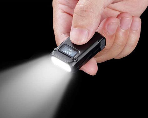 Impressive 500 lumens of brightness in a package smaller than your car key. Mini Keychain, Mini Flashlights, Carabiner Keychain, Flat Tire, Sun Goes Down, Led Flashlight, Everyday Carry, Samsung Gear Watch, Flashlight