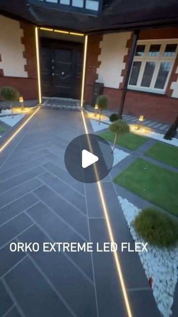 Orko Electrical on Instagram: "Our orko led flex extreme being installed into this beautiful porcelain path and then routed into the timber uprights to com please a full perimeter of light low and high to create a warm feel leading to the home. LED is IP68, LED has been designed and manufactured by us at orko. #lighting" Backyard Led Lighting Ideas, Garden Led Lighting Ideas, Outdoor Led Lighting Ideas, Path Lighting Ideas, Outdoor Deck Lighting, Led Floor Lights, Led Flex, Outdoor Led Strips, Interior Columns