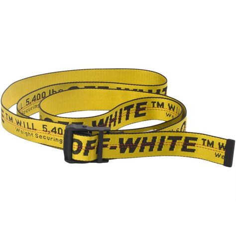 Off White Industrial Belt, Off White Belt, White Industrial, Yellow Belt, Off White Mens, Luxury Belts, White Accessories, Designer Belt, White Belt