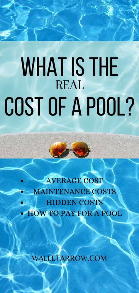 If you're planning to install your dream pool, you'll need to know how much a pool costs. Learn how much a pool costs to install, how much a pool costs to maintain, and other hidden costs to owning a pool. Of course, you'll also need to know how to pay for a pool, so you can stay financially healthy. #PoolCost #PoolCosts #Pools #MoneyTips Family Pool Ideas, Simple Pool Designs, Pool Ideas Inground, Cheap Inground Pool, Dyi Pool, Inground Pool Pricing, Barrier Reef Pools, Inground Pool Cost, Spool Pool