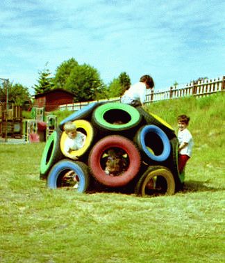 Tire Playground, Goat Playground, Outdoor Play Spaces, Outdoor Play Areas, Diy Playground, Kids Outdoor Play, Tyres Recycle, Kid Projects, Natural Playground