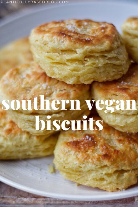 Vegan Bread Recipe, Southern Biscuits, Vegan Biscuits, Vegan Baking Recipes, Vegan Bread, Vegan Thanksgiving, Vegan Dessert Recipes, Vegan Cooking, Vegan Dinner Recipes