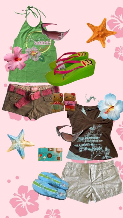 h2O mermaids inspired fits, beachy girl y2k outfit inspo Beachy Aesthetic Outfits, Tropical Outfits, Beachy Girl, Stylish Outfits Casual, H2o Mermaids, Summer Outfits Y2k, Tropical Girl, Tropical Outfit, Girl Y2k