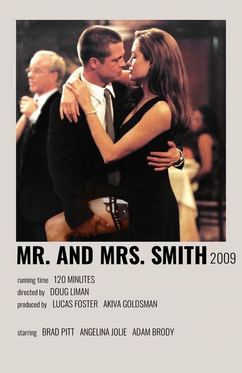 Polaroid Movie Poster, Romcom Movies, Film Polaroid, Mr And Mrs Smith, Movies To Watch Teenagers, Polaroid Posters, Film Vintage, Iconic Movie Posters, Movie Card