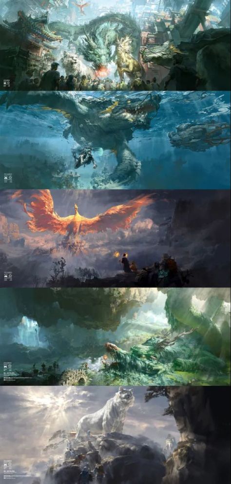 Fantasy Story Ideas, الفن الرقمي, Mythical Creatures Fantasy, Super Powers Art, Dragon Artwork Fantasy, Fantasy Beasts, Spirited Art, Fantasy City, Mythical Creatures Art