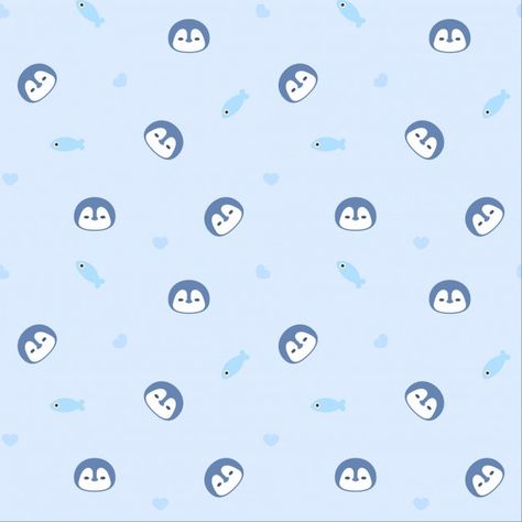 Penguin seamless pattern background Prem... | Premium Vector #Freepik #vector #background #pattern #baby #kids Kawaii Penguin Wallpaper, Penguin Wallpaper Iphone Aesthetic, Penguin Wallpaper Iphone, Penguin Background, Cute Blue Background, Wallpaper Penguin, Penguin Wallpaper, Wallpaper Iphone Aesthetic, Kawaii Background