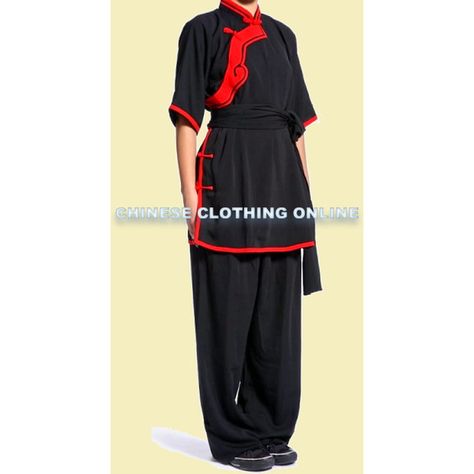 Women Inclined-lapel Ruyi Applique Kung Fu Suit (CM) [KFTZ-1003-1] ♣ (110 CAD) ❤ liked on Polyvore featuring sash belt Kung Fu Clothing, Chinese Attire, New Years Look, Warrior Outfit, Folk Dresses, Sash Belt, Style Blouse, Chinese Clothing, Fantasy Dress