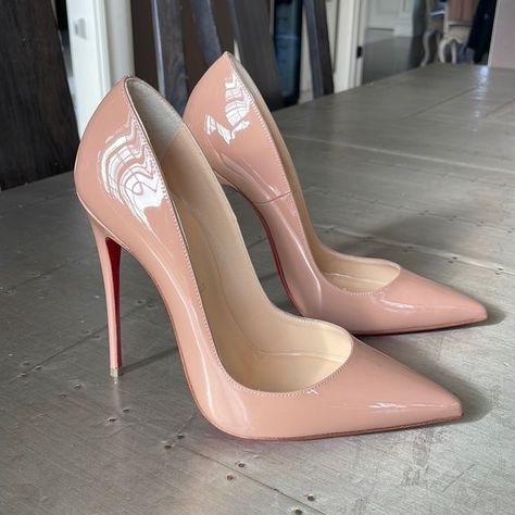 Hak Tinggi, Pretty Heels, Louboutin So Kate, Fashion Shoes Heels, Shoes Heels Classy, Cute Shoes Heels, Casual High Heels, Christian Louboutin So Kate, Classy Shoes