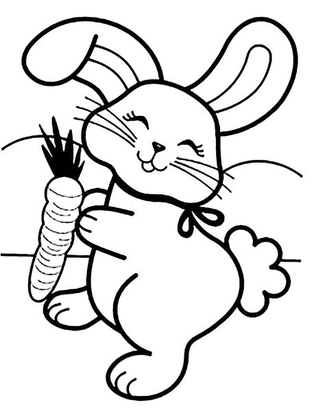 Rabbit to color for kids - Funny Rabbit coloring page for children. From the gallery : Rabbit. Just Color Kids : Coloring Pages for Children : Discover all our printable Coloring Pages for Adults, to print or download for free ! Rabbit Coloring, Easter Bunny Colouring, Rabbit Pictures, Rabbit Colors, Toddler Coloring Book, Bunny Coloring Pages, Easter Coloring Pages, Easy Coloring Pages, Cartoon Coloring Pages