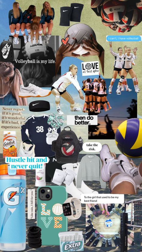 #volleyball #volleyballoutfit #volleyballfit #athlete #athletic #hobby #hobbies #teen #teenagedirtbag Volleyball Collage, Volleyball Vibes, Athletic Wallpaper, Volleyball Jokes, Volleyball Motivation, Volleyball Photography, Volleyball Bag, Volleyball Wallpaper, Volleyball Practice