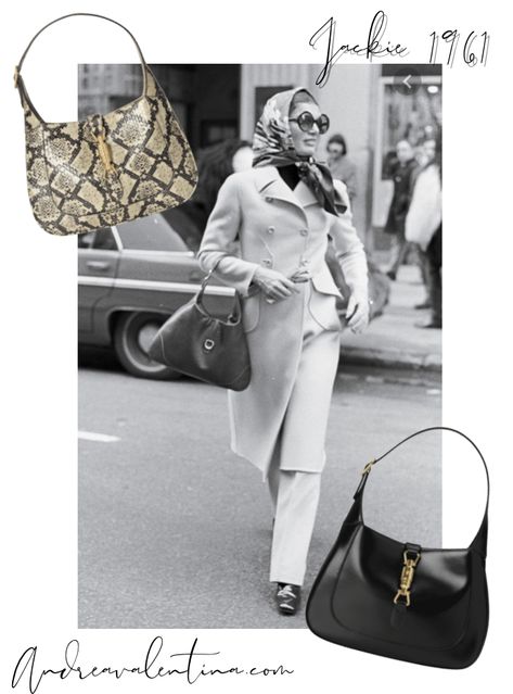 Gucci 1961 Jackie, Jackie O Gucci Bag, Gucci Jackie Bag Outfit, History Tips, Gucci Jackie 1961, O Bag, Jackie O, Bags Aesthetic, Gucci Leather