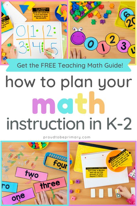 Learn how to schedule and plan your guided math block in kindergarten, first grade, and second grade with these helpful tips for teachers in the classroom. Gain ideas of what to include in your daily math block, how to organize your time to include math warm-ups, whole-group math lessons, small group math instruction, math centers, individual math practice, and assessment. Find tips and a free printable timetable and planning templates for a 60, 75, and 90 minute guided math block. Math Schedule, Printable Timetable, Small Group Math Instruction, Kindergarten Math Lesson Plans, Small Group Math, Tips For Teachers, Math Practice Worksheets, Math Classroom Decorations, Math Blocks